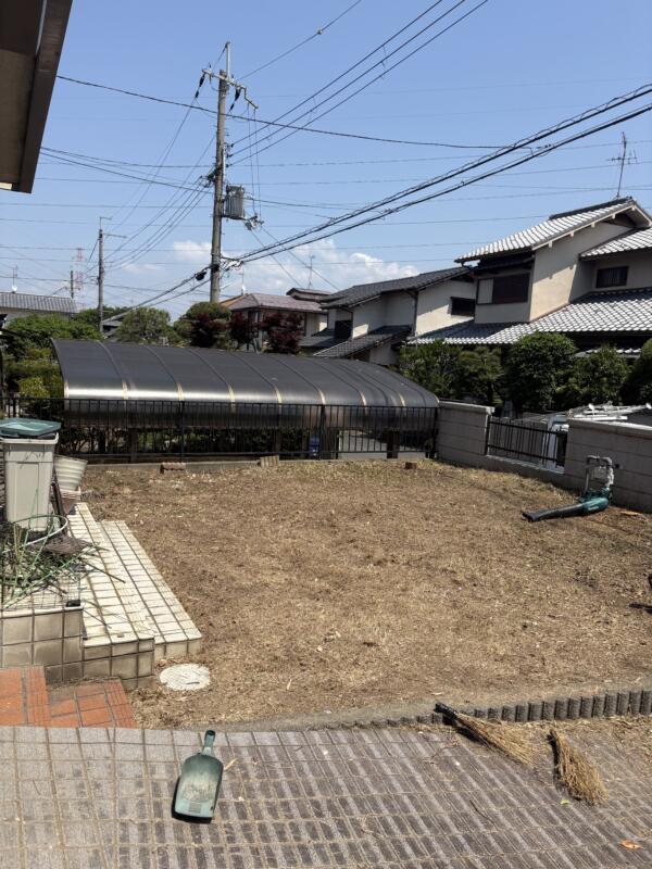 草刈り伐採後の写真