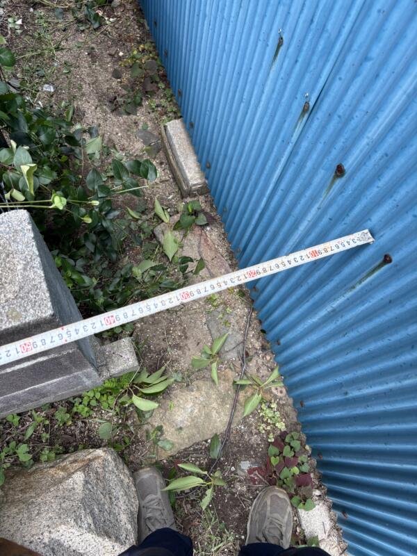 45cmの狭い通路